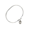 thumbnail image 2 of 7 inch Oval Eye Hook Bangle Bracelet w/ Our Lady of Knock in Sterling Silver, 2 of 3