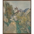 thumbnail image 2 of Paul Cézanne 15x17 Gold Ornate Wood Frame and Double Matted Museum Art Print Titled - The House of Dr. Gachet in Auvers-Sur-Oise (1872-73), 2 of 4