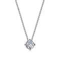 thumbnail image 3 of Lafonn Classic Sterling Silver Platinum Plated Simulated Diamond Necklaces (1.1 CTTW), 3 of 5