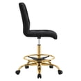 thumbnail image 3 of Computer Work Desk Chair, Gold Black, Velvet, Home Office Business, Modern Contemporary Boutique HB33562, 3 of 9