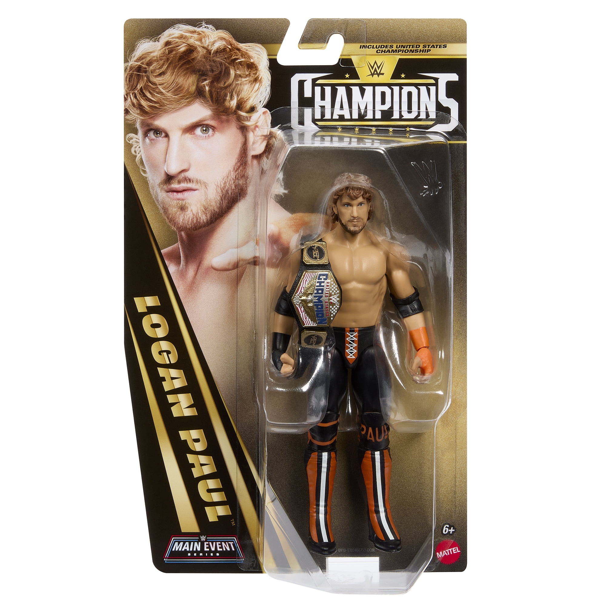 Logan Paul - WWE Main Event Champions 7 Mattel WWE Toy Wrestling Action Figure