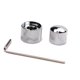 thumbnail image 4 of BESTYASH Bass Knob Metálico Plateado Con Doble Perilla Concéntrica Compatible Con Potenciómetros De 6 Mm, 4 of 8