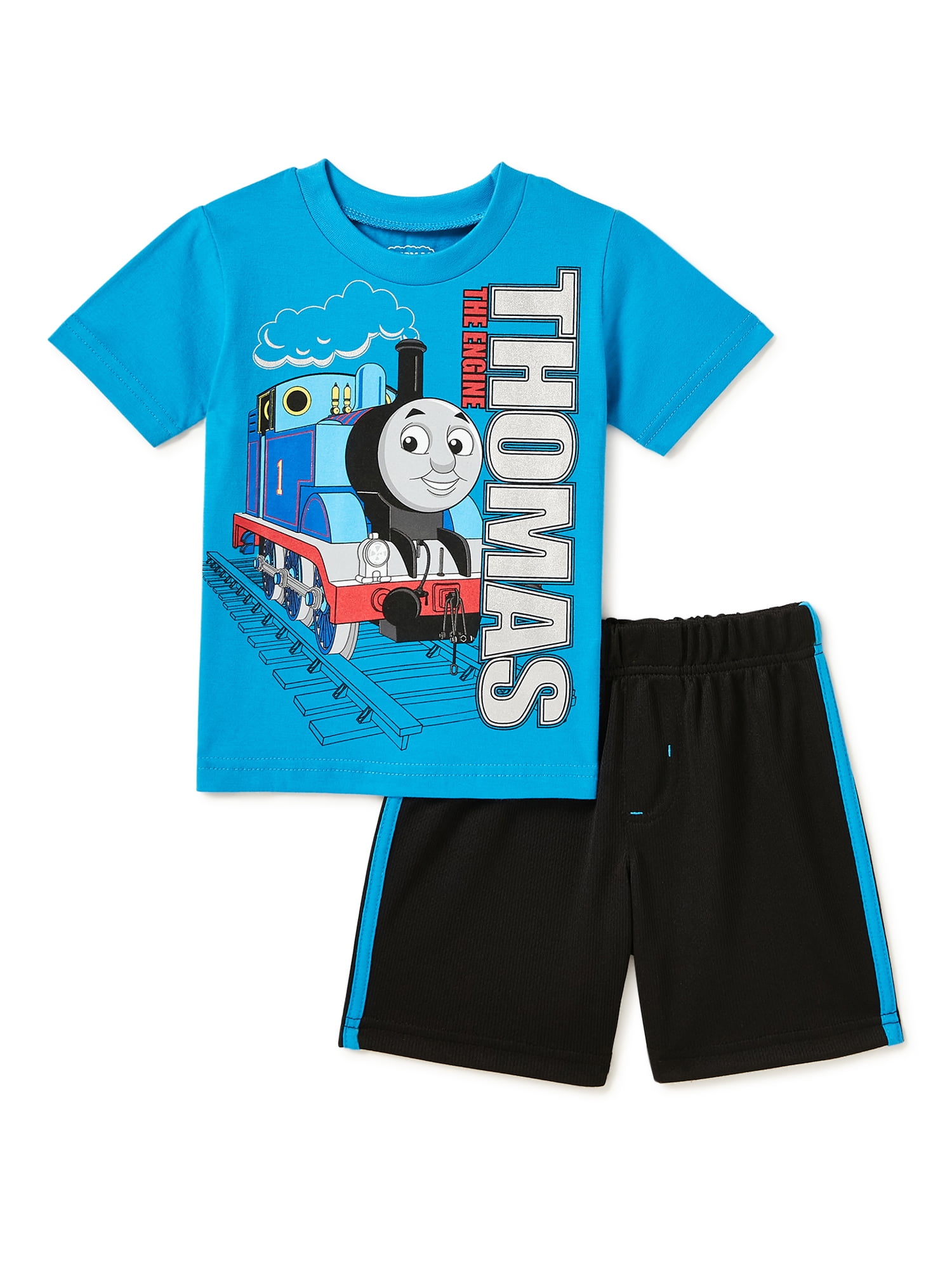 Thomas The Train Baby Boy & Toddler Boy TShirt & Mesh Shorts Outfit