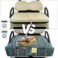 thumbnail image 6 of COEQINE Quilted Golf Cart Seat Cover, Folds Like a Bag with Handle for Easy Carry, Universal Fit 51.2"x30.3" for EZGO Yamaha Club Car 2-Seaters, 4 Pockets, Highland Cow Sunflower Wood Grain, 6 of 8