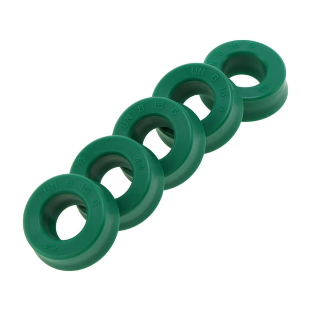 Sello de aceite universal Unique Bargains Sello de labio UN 8x16x6mm alta presión TPU verde 5 Pcs