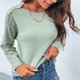 thumbnail image 5 of Blusa de suéter de punto con botones en el hombro y cuello redondo para mujer Fridja ghj987+3958, 5 of 8