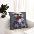 thumbnail image 6 of Honeii Lady Duck Print Throw Pillow, Square Decorative Pillow Forms Soft Fluffy Plump Pillow Decorative Pillow Inserts,Couch Pillows-24"x24", 6 of 7