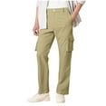 thumbnail image 5 of Cargo Pants for Men with 6 Pockets Relaxed Fit Stretch Twill Straight-Leg Design Work Pants for Men for Wor Hiking Casual Wear, 5 of 8