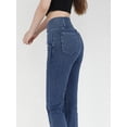 thumbnail image 6 of Women Bootcut Jeans with Wide Waistband Pockets Highly Stretchy Flattering Fit Everyday Business Casual Durable Versatile, 6 of 10