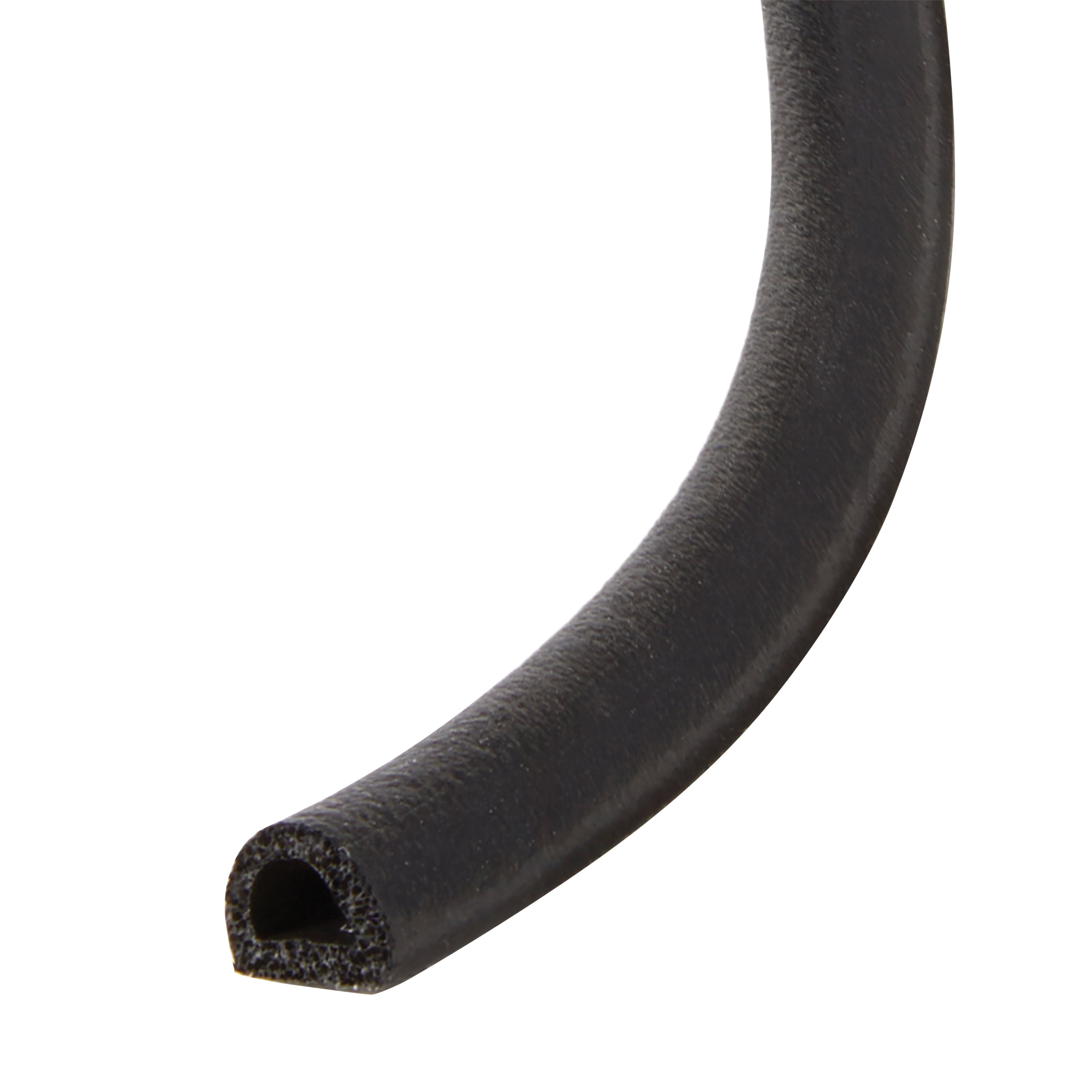 Frost King® V25BK Black EPDM D-Profile Self-Stick Weatherseal, 2 