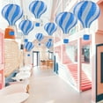 thumbnail image 6 of PuSpu Hanging Hot Air Balloons Paper Lanterns Party Decorations Birthday Weddings Christmas Party Decorations Gifts 18 Inches 1 Piece, 6 of 6