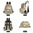 thumbnail image 4 of FORMRS Mini Backpack Purse for Women Travel Daypack Casual Shoulder Bag, Pink Floral Wave, 4 of 7