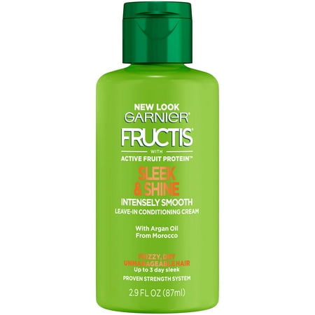 (2 Pack) Garnier Fructis Sleek & Shine Leave In (Best Leave In Conditioner For Dry Frizzy Hair)