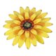 thumbnail image 2 of Muyoka Flor de metal Arte de la pared Decoración Artesanía Múltiples capas Margarita Girasol Colgante Esculturas Adorno Muyoka Hogar, 2 of 7