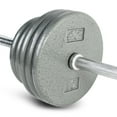 thumbnail image 2 of CAP Barbell 100 lb Standard Weight Set with Chrome Bar, 2 of 5