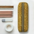 thumbnail image 6 of Uemuo Gold Glitter Printed Leather Pencil Case, Pencil Pouch, Portable Pencil Bag, Pen Case for& Office, 6 of 7