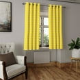 thumbnail image 2 of Ambesonne Modern Grommet Curtain, Chevron Pattern Yellow, 50" x 63", Yellow and White, 2 of 6