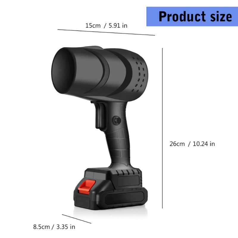 Easy Carry Cordless Leaf Blower Plastic Turbos Power Air Dusters High Performances Cordless Leaf Blower for Camping & Home