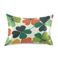 thumbnail image 7 of Yayeee Pillowcase Standard Size Set of 2 Satin Wrinkle Resistant Pillow Case, White Clover Pattern, 7 of 7
