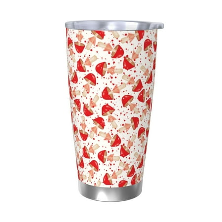 

Vsdgher Cute Mushroom 20 Oz Stainless Steel Vacuum Insulated Travel Mug Coffee Cup for Home Office Outdoor Works Great for Ice Drinks and Hot Beverage -Without Straw