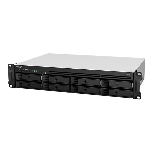 Synology RackStation RS1221+ - NAS server - 8 bays - rack-mountable - SATA 6Gb/s - RAID RAID 0, 1, 5, 6, 10, JBOD - RAM 4 GB - Gigabit Ethernet - iSCSI support - 2U