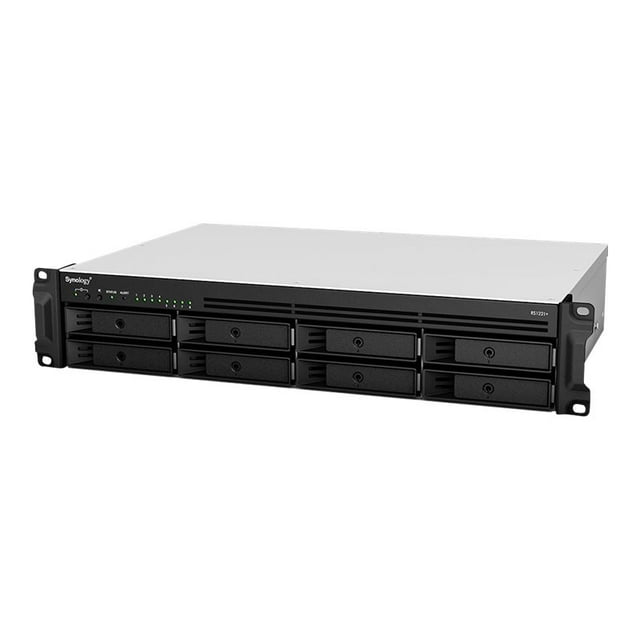 Synology RackStation RS1221+ - Serveur NAS - 8 Baies - Montable en Rack - SATA 6Gb/s - RAID RAID 0, 1, 5, 6, 10, JBOD - RAM 4 Go - Ethernet Gigabit - Prise en Charge Icsi - 2U