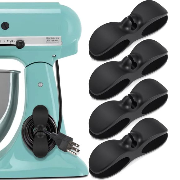Organizador de cables SisBroo para electrodomésticos y cocina, enrollador de cables, 4 unidades