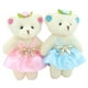 thumbnail image 1 of 6pcs/lot Kawaii Small Teddy Bears Stuffed Plush 12CM Toy Mini cartoon bouquet Teddy-Bear wedding children toy phone key pendantSky Blue11cm-30cm He Qiyong unisex, 1 of 1