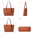thumbnail image 2 of Bolsos de mano de cuero sintético a la moda para mujer, bolso de hombro, bolso con asa superior, conjunto de 4 Uds., 2 of 5