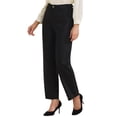 thumbnail image 4 of INSPIRE CHIC Pantalones Largos de Trabajo Formales Casual de Cintura Alta para Mujeres M Negro, 4 of 5