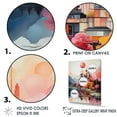 thumbnail image 3 of Designart "The Enchanted Sunrise By The Castle Lake I" Castles Floater Framed Wall Art Prints, 3 of 5