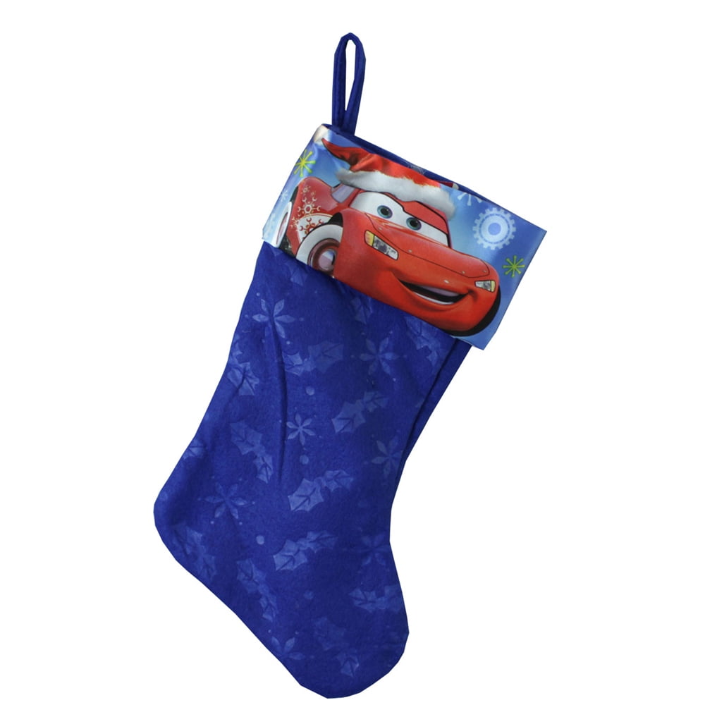 Disney Lightning McQueen Christmas Stocking Blue Cars