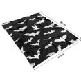thumbnail image 4 of Halloween Bat Silhouettes Blanket,Comfortable Soft Lamb Wool Throw Blanket,All Season,Warm Lightweight Blankets for Sofa Bed Couch Living Room Chair,60"x80", 4 of 4
