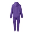 thumbnail image 7 of Sweatsuits for Women Set 2 Piece Jogging Outfits Long Sleeve Hoodie Sweatshirt Sweatpants Tracksuit Purple 2XL, 7 of 7