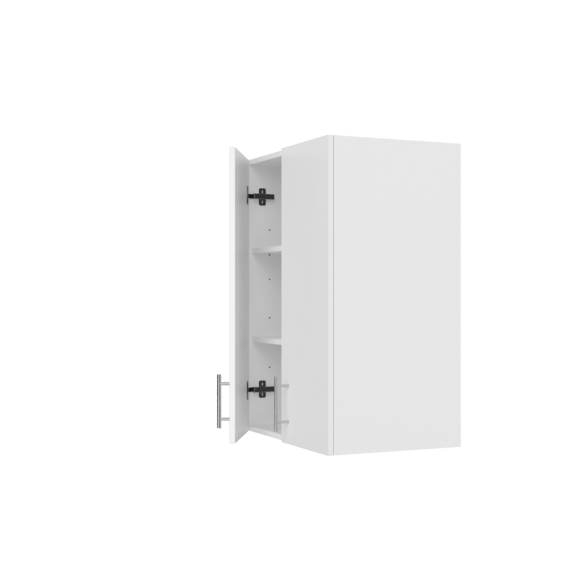 Landmok Wall Cabinet Laundry Room, Medicine Cabinet for Kitchen Bathroom Garage, Wall Storage Cabinet with Adjustment Shelves ,White (2 Pack)
