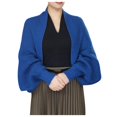thumbnail image 2 of HJYCHN Head Scarf Women Fashion Knitted Shawl Loose Long Sleeve Cardigan Functional Scarf Scarves Shawls for Women Blue One Size, 2 of 3