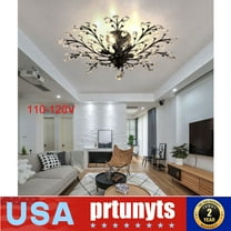 Vintage Branches Crystal Chandelier 5 Light Pendant Lamp,Bedroom Ceiling Fixture