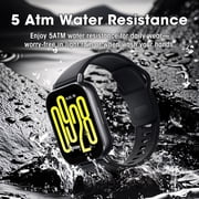 Redmi Watch 5 Active Midnight Black - 18-Day Battery Life, 2-Inch Display, 5ATM Waterproof, Bluetooth Calling, Alexa Built-In