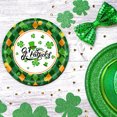 thumbnail image 4 of 24-Pack St. Patrick's Day Themed 7-Inch Party Plates, Holiday Style Disposable Dinnerware, Green Celebration Tableware, Gathering Supplies, Festive for Special Events and, 4 of 4