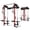 Power Cage-Red, variant on Foldable Power Rack Cage,1200 LBSWall Mounted Squat Rack, 5 Adjustable Modes, Functional Trainer for Space Saving Home Gym with 1000 LB Weight Bench and Barbell ,Red