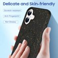 thumbnail image 5 of Compatible with Magsafe for iPhone 16 Plus Case, Silicone + PC Case, Stylish Colorful Point Print Shockproof Protective Cover Slim Thin Anti-Scratch Phone Case for iPhone 16 Plus - Black, 5 of 6