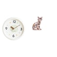 thumbnail image 1 of Reloj de pared,Reloj de pared decorativo,moderno y elegante.,Reloj de pared redondo silencioso y sin tictac,regalo,Figura de escritorio,Estante de estatua de gato para, 1 of 8