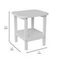 thumbnail image 4 of Flash Furniture Newport Indoor-Outdoor 2-Tier Adirondack Side Table White (LEHMP1351517HWT), 4 of 9