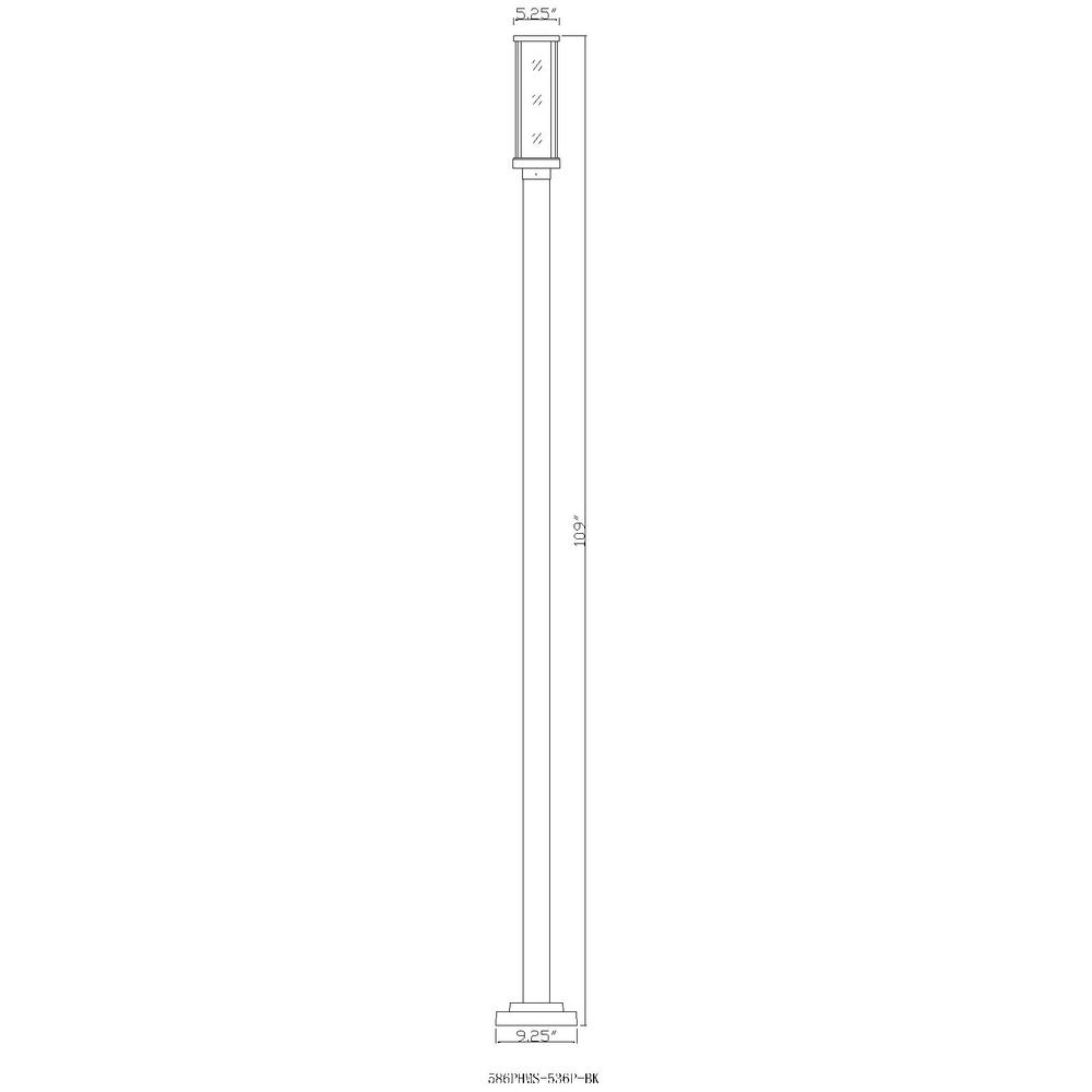 Z-Lite 1 Light Outdoor Post Mounted Fixture