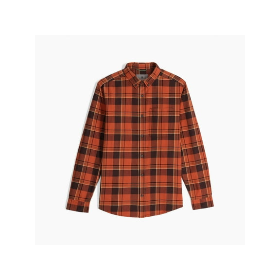 Royal Robbins Lieback Organic Cotton Flannel Long Sleeve - Men's, Baked Clay Timbercove Pld, Medium