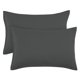 thumbnail image 1 of Funda de Almohada con Cremallera PiccoCasa 1800 Series Gris 36 cm x 51 cm 2 Paquetes, 1 of 6