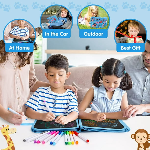 Cadeaux pour 3 4 5 6 ans garçons filles enfants planche à dessin écriture  de livre jouets de voyage pour les 3-6 ans enfants en bas âge jouets âge 3 4  5 6 cadeaux d'anniversaire pour 4-5-6-7 enfants 