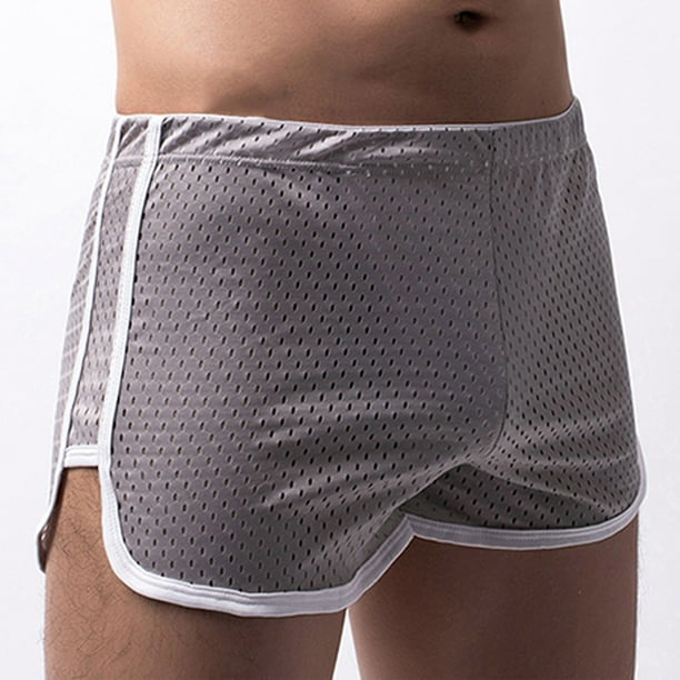 pstuiky Pantalones cortos cargo para hombre, Pantalones cortos de pijama de malla con ventilación para hombre, de color liso, informales Pantalones cortos de entrenamiento