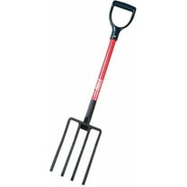 Bully Tools Spading Fork,Fiberglass,D-Grip Handle 92370