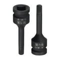 thumbnail image 5 of Uxcell M7 Impact Spline Bit Socket, 3/8" Square Drive 60mm Length CR-MO Metric Sizes 2 Pack, 5 of 5